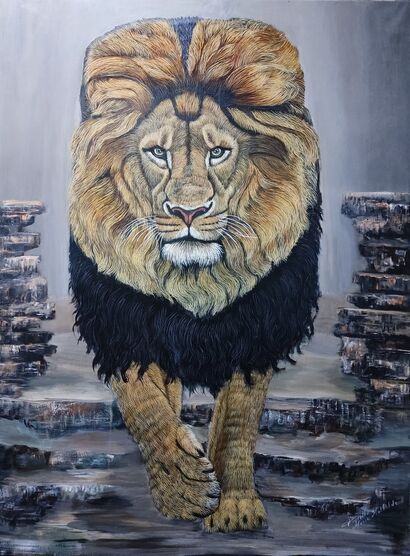 LE MOUVEMENT DE L’ESPRIT SUR LA MATIERE  - a Paint Artowrk by Marie Mathilde   Fiorillo